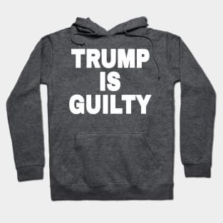 tRump IS GUILTY - White - Back Hoodie